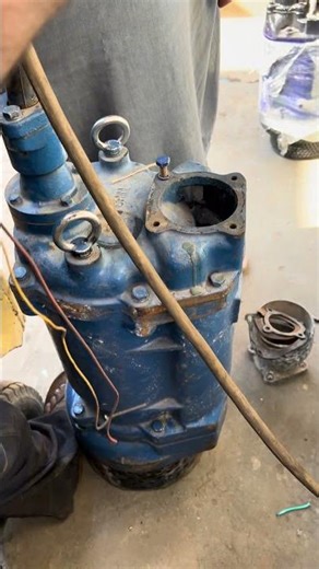 How to make submersible motor pump 20 hp #automobile #submersiblepump #moter #powersteeringpump ####