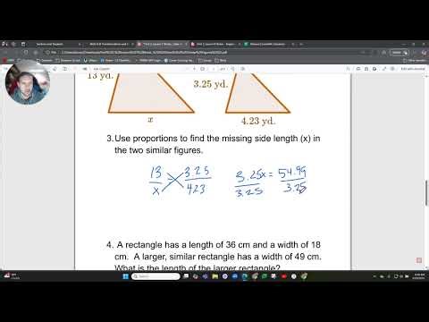 Unit 3, Lesson 7 Notes Sides of Similar Figures