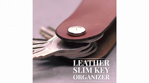 Say goodbye to bulky, clanky key rings! Your keys will be easy to access and even easier to store with this beautiful DIY organizer. Keep your leatherwork crafts going with 21 more crafts in the comments below! | DIY Projects