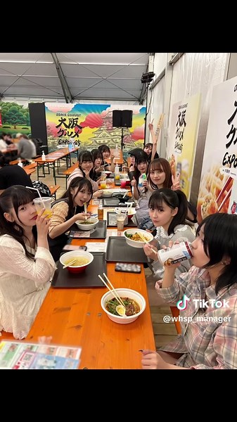 美味しいものには目がないみなさん🍖🍜 #WHITESCORPION #ホワスピ #fyp #idol #大阪グルメexpo