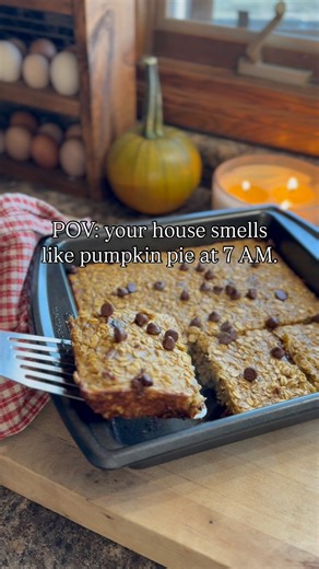 28K views · 310 reactions | Homemade Pumpkin Baked Oatmeal Cozy, spiced, and perfect for fall mornings, this pumpkin baked oatmeal is my go to breakfast right now! Full recipe is up on my blog, or comment “oatmeal” and I’ll send it straight to you. #pumpkin #pumpkinspice #pumpkinrecipe #bakedoatmeal #scratchmade #growyourownfood #homemade #baking #breakfastrecipe #fallrecipe #fblifestyle #fall | The Sprouting Homestead | Facebook