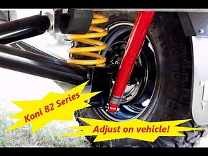 Koni Red 82 Series Adjust Rear on 4wd without Removing How to Adjust Koni Red Shocks