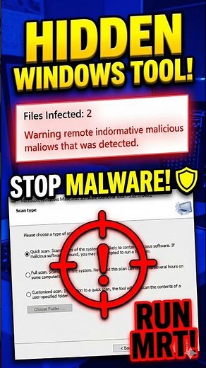 How to Remove Malware for FREE (Hidden Windows Tool!) 🛡️