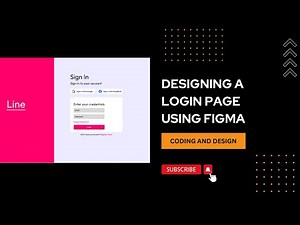 How to design a Login Page using Figma | Coding & Design | Figma Tutorial for Beginners
