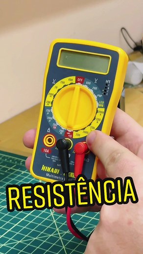 #CapCut #AprendaNoTikTok a usar o multímetro para medir resistência