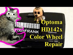 Optoma HD142X DLP Projector Repair | Temp LED | Image Flashes Colors| Shuts Down