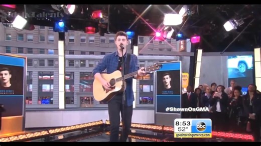 Shawn Mendes -Stitches LIVE on GMA