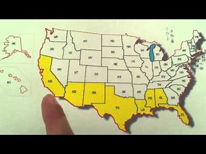 Learn the States Song for Kids- Southern Border of the United States