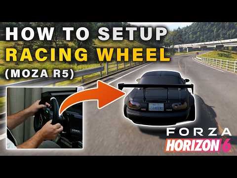 How to Setup Racing Wheel & Pedals (Moza R5) on Forza Horizon 6
