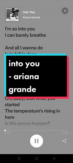Into You - Ariana Grande Full Lyrics