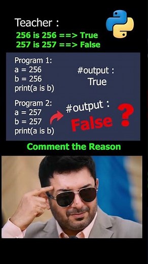 256 = True, 257 = False 😱 | Python ‘is’ Operator Secret!