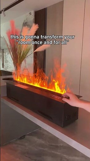 The Future of Home Decor: Cool Mist 3D Water Vapor Fireplace #SteamFireplace #homedecor