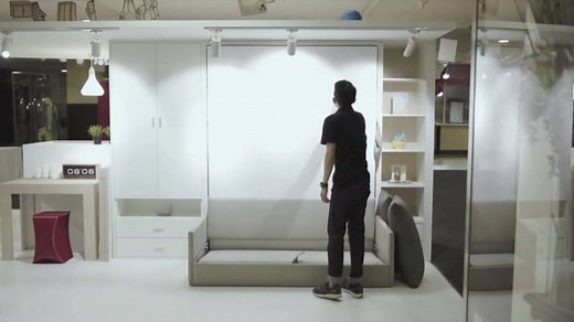 Can your sofa turn into a 10 - 16 inches bed? Try Mocof Sofa Wall Bed for more flexible living and accommodate your guests in style. Hide and Show your comfy bed within seconds with handleless and minimalist design. Innovative space living has never been so easy and thanks to our patented mechanism that make this happen. Call 012 568 4568 or visit https://www.mocof.com.my/muranoseries for more details . | Mocof