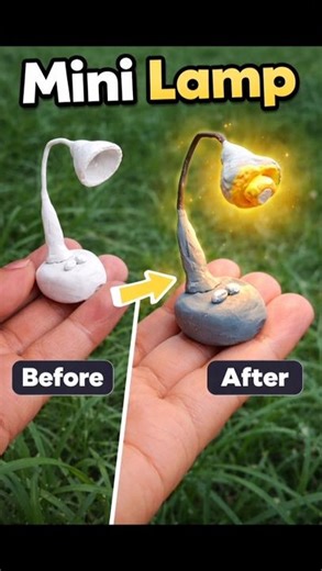 Oddly Satisfying Mini Lamp DIY 💡 | Clay Craft Transformation 😲 #shorts