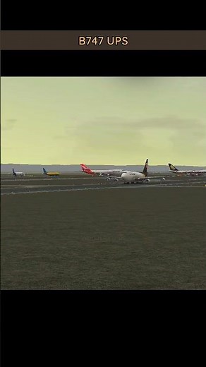 UPS Boeing 747 Roars to Life: Epic Takeoff Power!