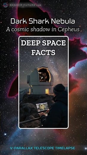 COSMOS FACTS: The Dark Shark Nebula #space