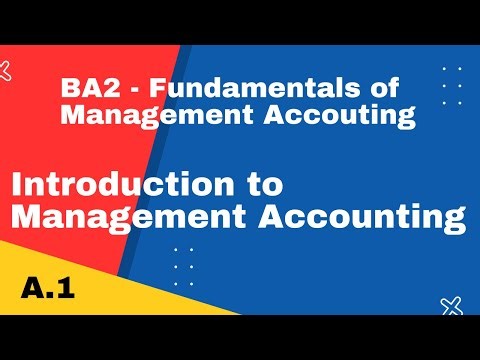BA2 | Introduction to Management Accounting | CIMA | cimaselfstudy.com | Free CIMA Study Materials