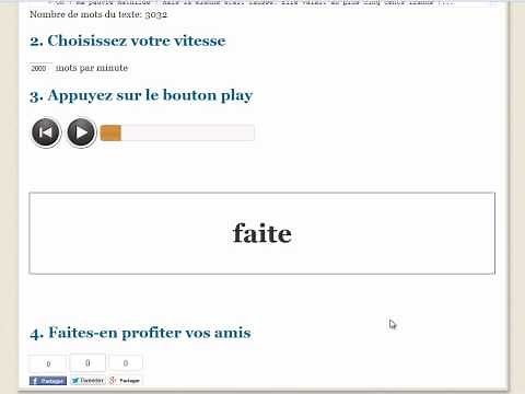Tachistoscope - un outil de lecture rapide