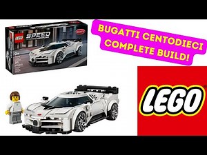 Building the LEGO Bugatti Centodieci From the Speed Champions Collection in Real Time. Set #77240.