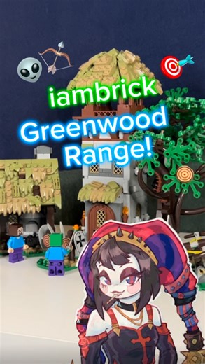 pyroxlego on Instagram: "iambrick Greenwood Range! 🏹🎯🌳 #iambrick #lego #legocastle #review #cosplay Art used: izapug (thumbnail) and @pear_gor (miniatures) Song used: In Bloom by Nirvana"
