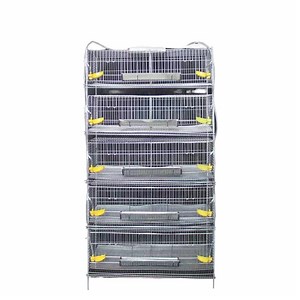 [Hot Item] Quail Breeding Laying Equipment Commercial H Type Metal Quail Cages Indonesia Moisture-Proof Quail Cage