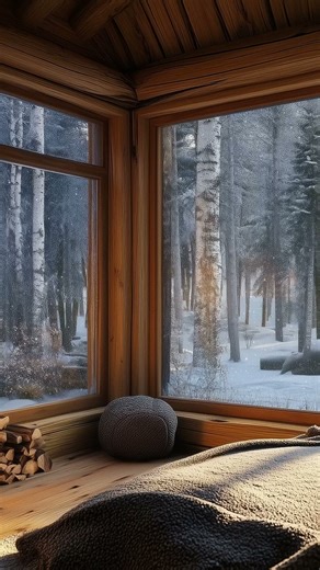 Snowfall Outside the Window | Calm ASMR Frequencies & Winter Ambience ❄️✨