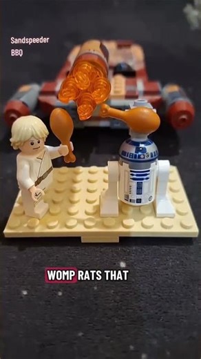 Luke Skywalker and R2 love Womp rats #legostarwars