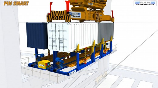 Fully Automated Twistlock Handling Machine from RAM Spreaders