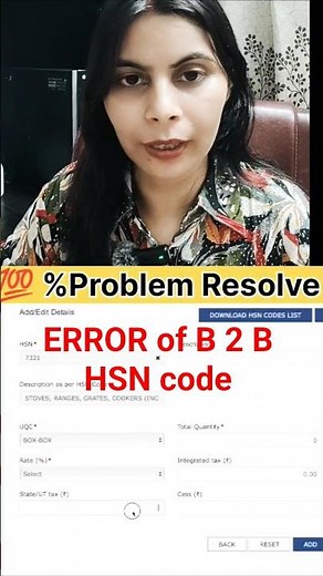 ERROR in GSTR 1 Table 12 B 2 C Hsn ? Problem 😵‍💫 💯 resolved!#shorts #shortsfeed #taxguide