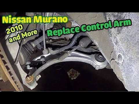 How to replace front lower control arm on Nissan Murano 2010 2011 2012 2013 AWD