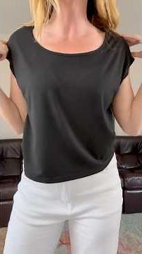 Sweetyweee 4 Pack Crop Tops for Women Cap Sleeve Scoop Neck Cropped Shirt Short Loose Casual Tee Sum
