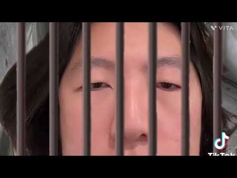 Cary Huang with a jail filter while scary music plays in the background for exactly 22 minutes
