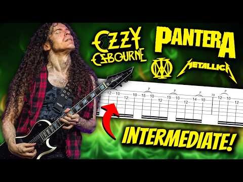 20 Solos PERFECT For INTERMEDIATE Metal Guitarists (w/ Tabs!)