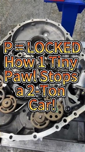 Mind Blowing Parking Lock How ONE Gear Holds Your Car Still! #Transmission #mechanics #gearbox