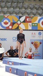 100K views · 11K reactions | If you’re not familiar with the work of Elena Colas, you’re about to be  Having won almost everything there is to win across Juniors, Elena heads into #ARTJuniorWorlds2025 off the back of a golden #EYOF2025 #Gymnastics | European Gymnastics | Facebook