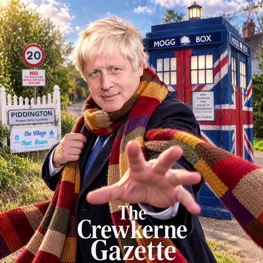 Boris Johnson as Doctor vs Daleks in Piddington (satire)