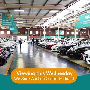 This week’s WesBank online auction could have the car you’re looking for! It’s easy to bid online and you can even set your maximum bid amount – the system will keep automatically counter-bidding other people’s bids until it reaches your limit. Find out more: Starts: 26 October 2022 from 12H00 Ends: 27 October 2022 from 10H30 Register now, browse the catalogue & start bidding » https://auctions.wesbank.co.za/ You can view the cars at the WesBank Auction Centre in Midrand on Wednesday, 26 October