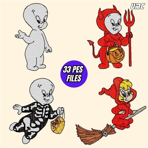 Casper 33 Embroidery PES Files Bundle – PES, JPG, and Size Guide - Etsy UK