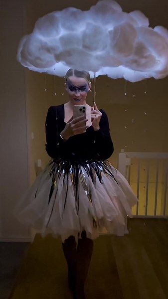 DIY Thunderstorm Costume for Halloween: Cloud & Lightning