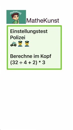 Police entrance exam 👮 Mental arithmetic #mathematics