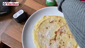 It's Pancake Day tomorrow, just in case you didn't know 🥞 And, what with it being half-term, we're sure your little'uns would like to get in on the fun. So... here's our Chris giving it large with his pancake flip. Share your best pancake flip videos 👇 | The Star, Sheffield