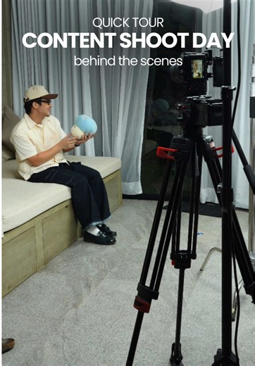 A quick BTS tour from today’s shoot 🎥 Super excited and lowkey proud of how this turned out. Stay tuned 👀