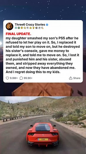 FINAL UPDATE. my daughter smashed my son_s PS5 after he refused to let her play on it. So, I replaced it and told my son to move on, but he destroyed... #foryou #fyp #reels #viral #redditstorytime #redditposts #storytime #redditstories #reddit #askreddit #paranormal #redditparanormal #nosleep | Joji kat | Facebook