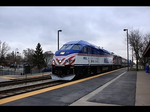 METX 402 "State of Illinois" leads an outbound at Mokena