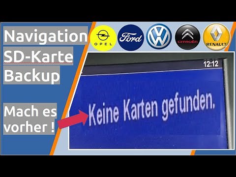 Create a backup of your car navigation SD card
