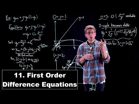 First Order Difference Equations - Ordinary Differential Equations | Lecture 11