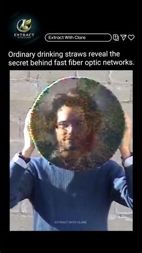 This Simple Straw Trick Explains Fiber Optics 🤯💡