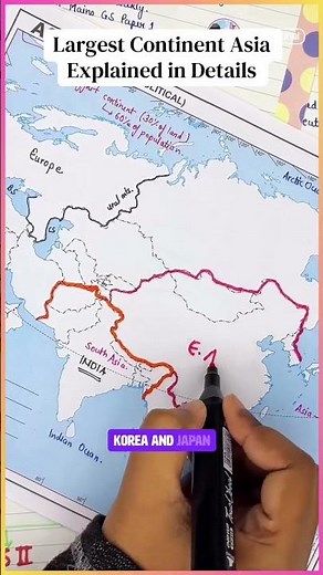 The Largest Continent Explained | Complete Geography Notes for Competitive Exams #css2026