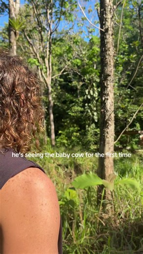 Erik's Adorable First Encounter with Baby Cow