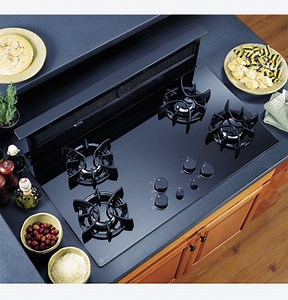 GE Profile™ 36" Downdraft Gas Cooktop|^|JGP656BBBB